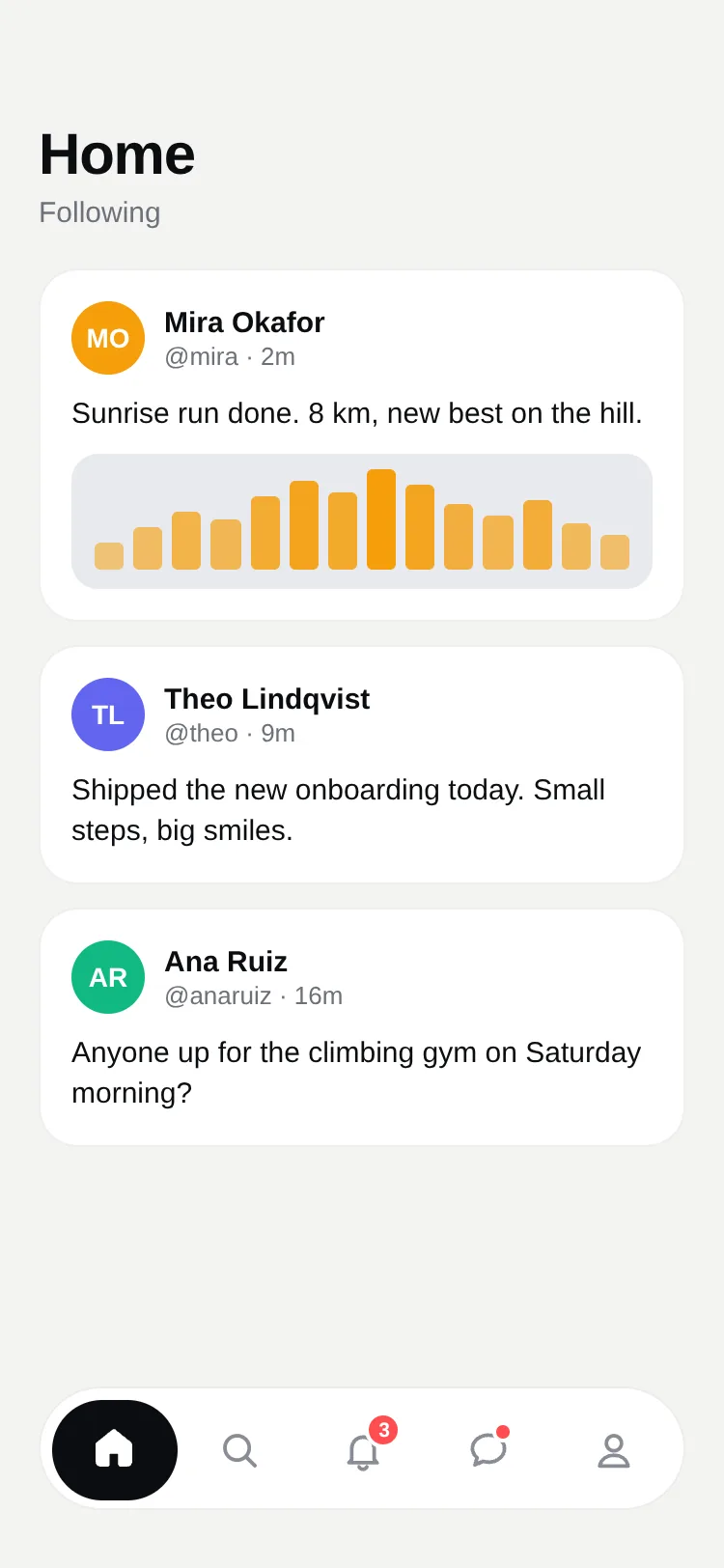 Preview of Fluid Tab Bar — Animated Liquid Bottom Navigation for React Native & Expo