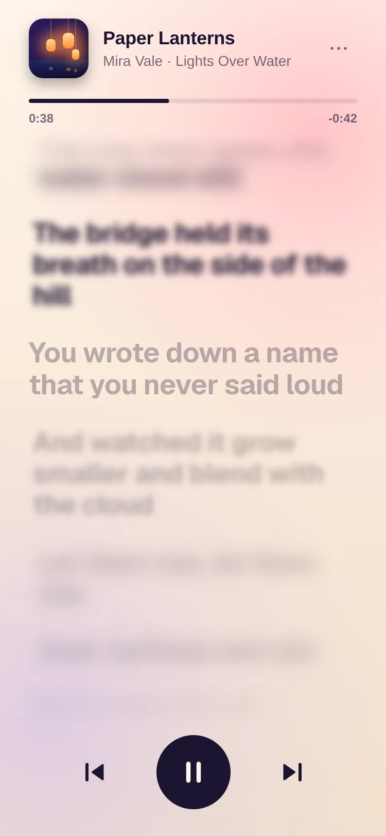 Preview of Focus Scroll — Depth-of-Field Scrolling List for React Native & Expo